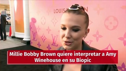 Millie Bobby Brown quiere interpretar a Amy Winehouse en su Biopic