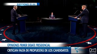 Opiniones primer debate presidencial, critican falta de propuestas de los candidatos