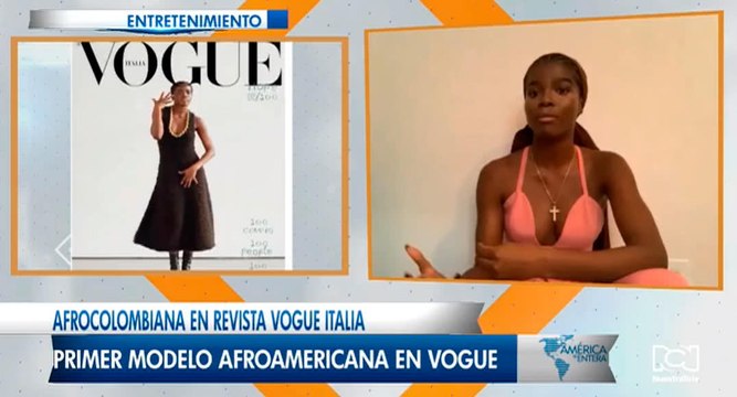Modelo afrocolombiana en la portada Vogue Italia que triunfa en las mejores pasarelas del mundo
