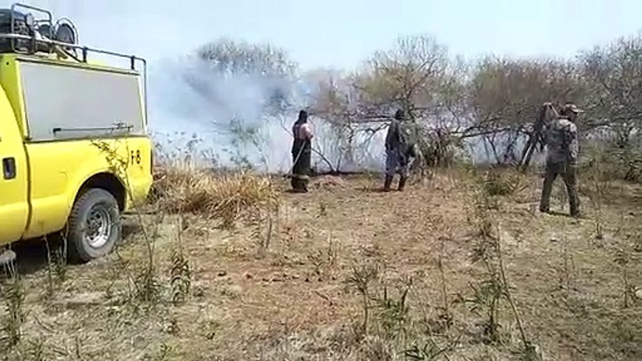 El fuego avanza en Colonia El Tacuruzal