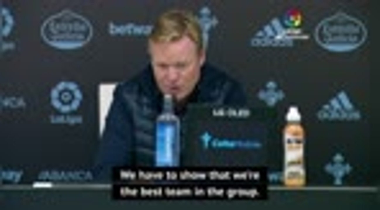 Barca should look to get out of Champions League group with Juventus - Koeman