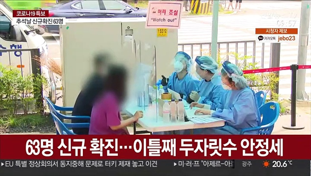63명 신규 확진…이틀째 두자릿수 안정세