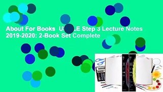 About For Books  USMLE Step 3 Lecture Notes 2019-2020: 2-Book Set Complete