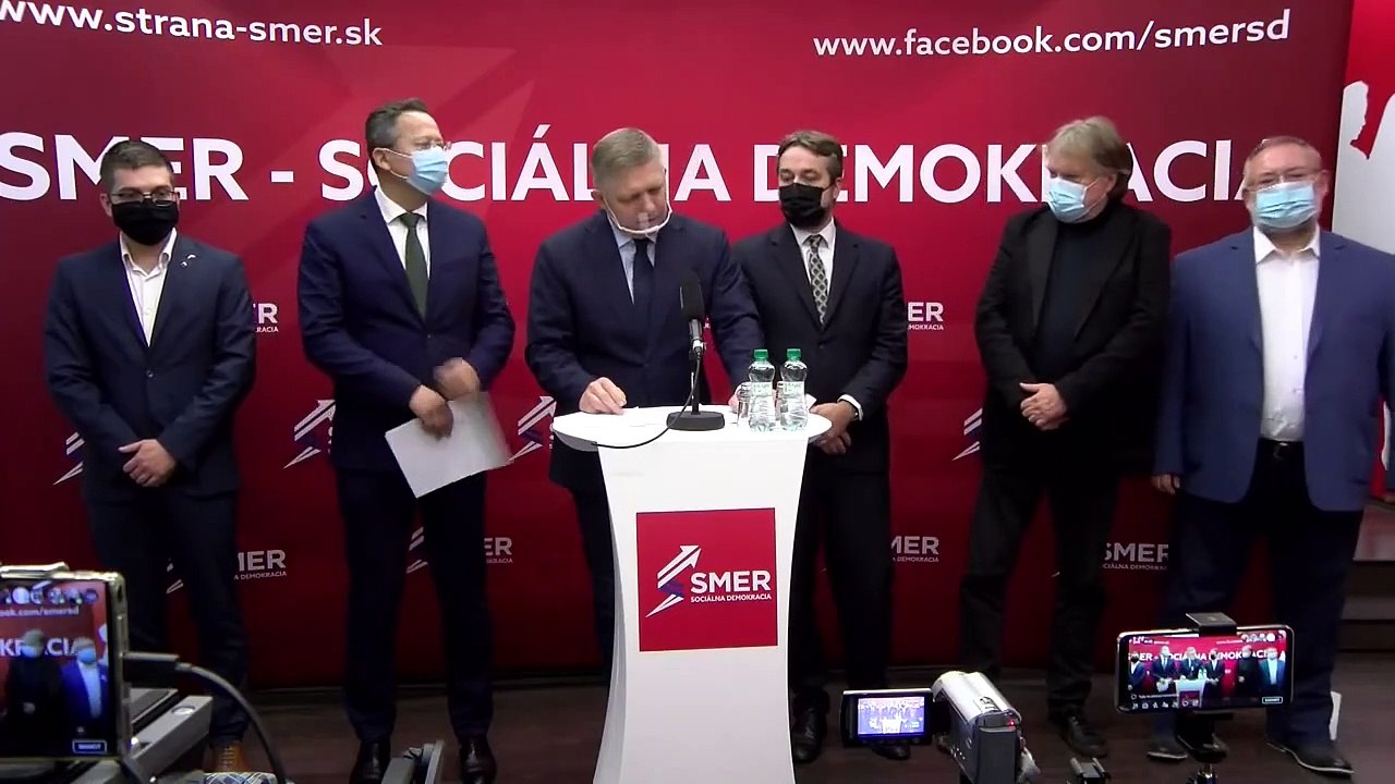 ZÁZNAM: TK strany SMER-SD