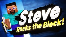 Super Smash Bros. Ultimate - Official Minecraft Reveal Trailer - Steve, Alex, Enderman, and Zombie