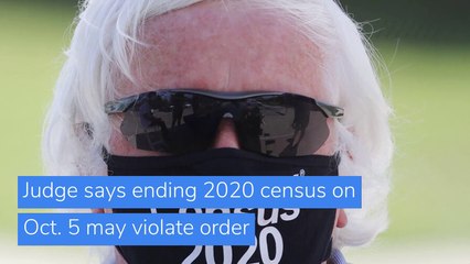 Judge says ending 2020 census on Oct. 5 may violate order, and other top stories in us from October 02, 2020.
