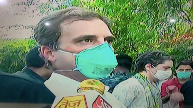 Why did questions arise on Rahul Gandhi's falling video?