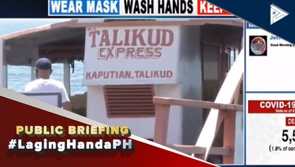 #LagingHanda | Suspension sa biyahe sa lantsa mula Sta. Ana Wharf papuntang Kaputian-Taklo Island at pabalik, inalis na