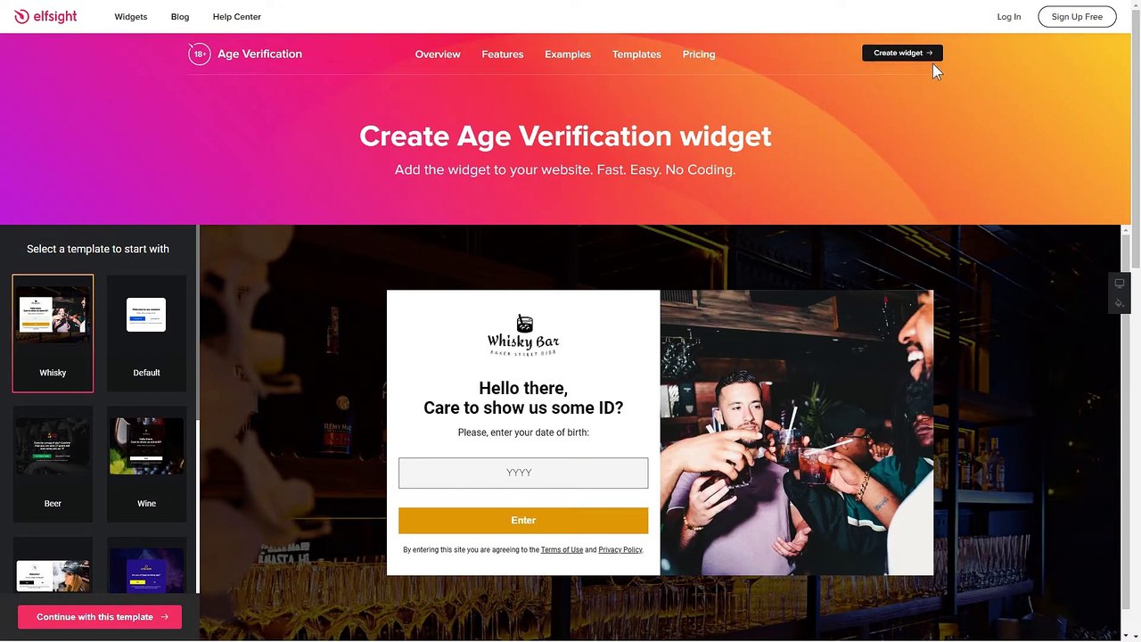 How to Add Age Verification widget to Webflow (2020)