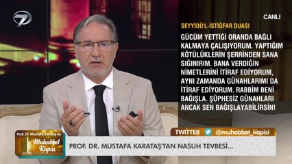 Prof. Dr. Mustafa Karataş ile Muhabbet Kapısı - 1 Ekim 2020