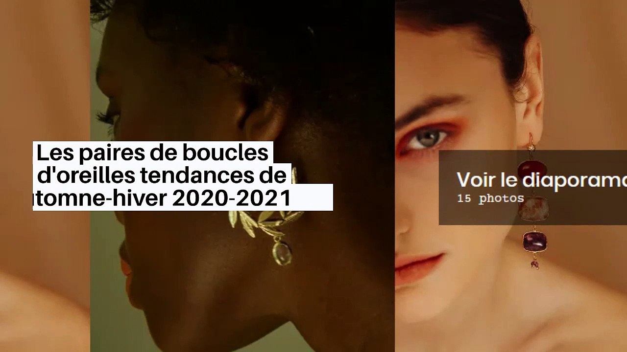 Les paires de boucles d'oreilles tendances de l'automne-hiver 2020-2021