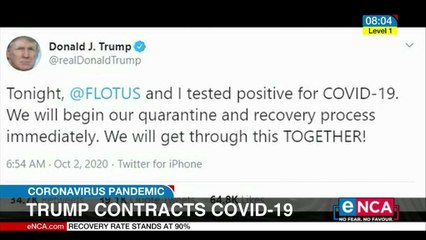 Trump contracts COVID-19