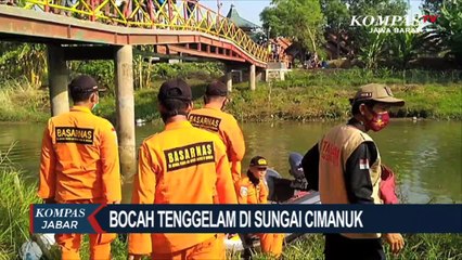 Bocah Tenggelam di Sungai Cimanuk