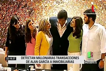 Alan García: detectan sospechosas transacciones en cuentas del exmandatario