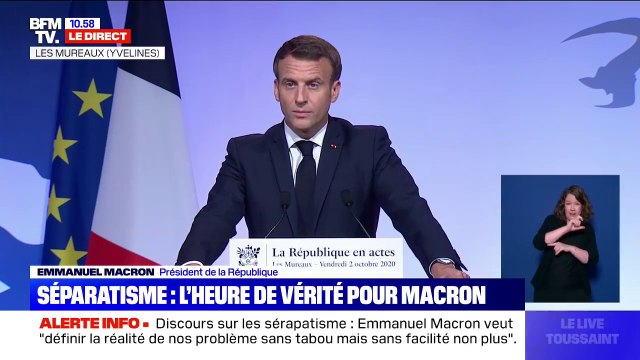 Séparatisme: Emmanuel Macron appelle à ne pas tomber dans le piège de l'amalgame