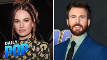 Lily James Staying Quiet on Chris Evans Romance Despite Photos