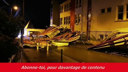 Tempête Alex, toitures arrachées dans le Morbihan ! 02 Octobre 2020