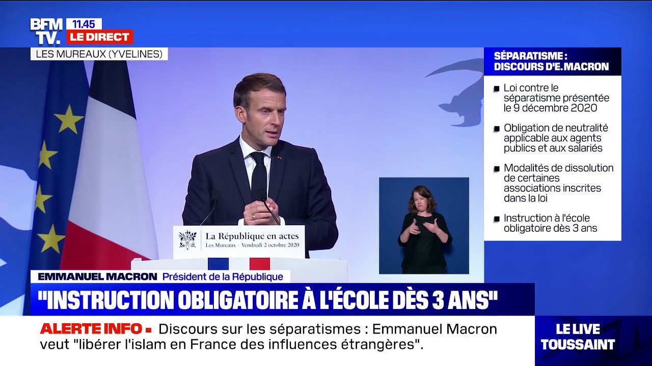 Emmanuel Macron annonce qu'un label de formation des imams va être mis en place