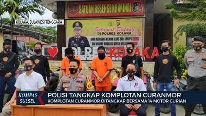 Polisi Amankan Dua Pelaku Curanmor Belasan TKP di Kolaka