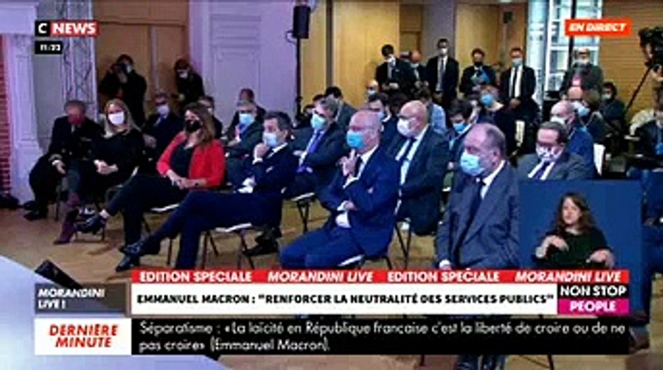 Regardez l'intégralité du discours d'Emmanuel Macron qui a présenté ce matin son plan d’action pour mieux protéger la République contre les "séparatismes" - VIDEO