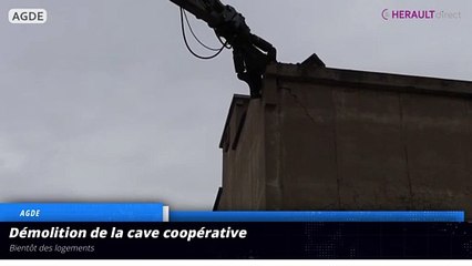 Démolition de l'ancienne Cave Coopérative
