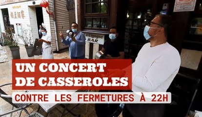 Concert de casseroles contre les fermetures à 22h