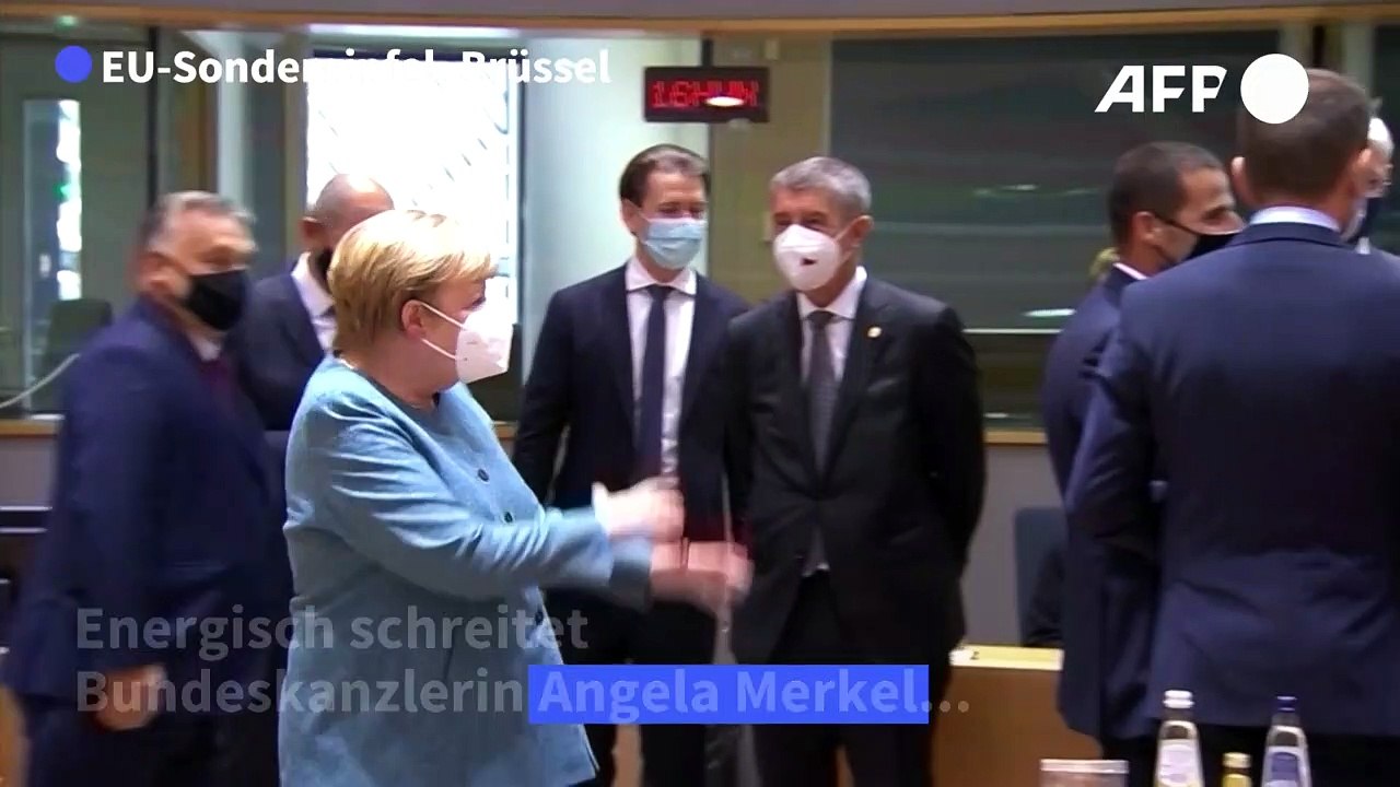Merkel hält Conte auf Corona-Abstand