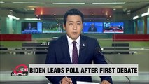 Biden leads polls after first debate