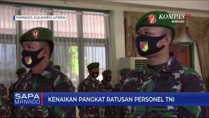 Danrem Pimpin Kenaikan Pangkat Ratusan Personel TNI