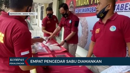 Empat Pengedar Sabu Diamankan Petugas Kepolisian