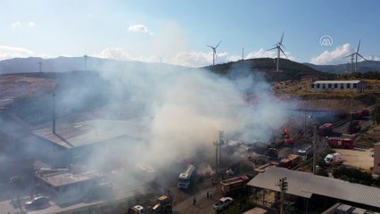 Pelet fabrikasında çıkan yangın kontrol altına alındı - HATAY
