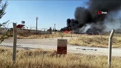 Çadır kentte yangın