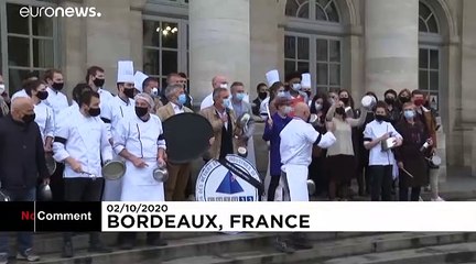 French chef leads noisy protest against COVID-19 restrictions in Bordeaux