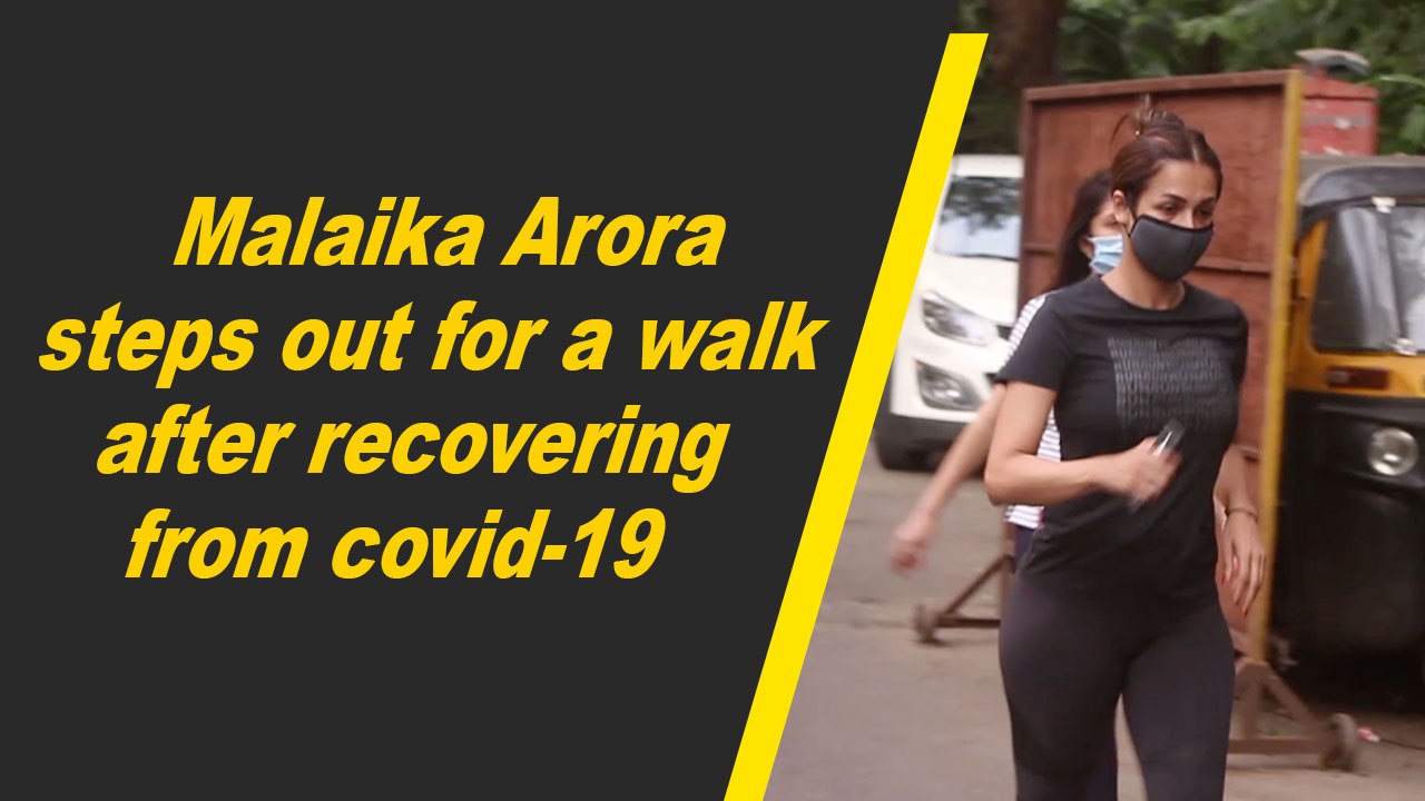 Malaika Arora steps out for a walk after recovering from covid-19