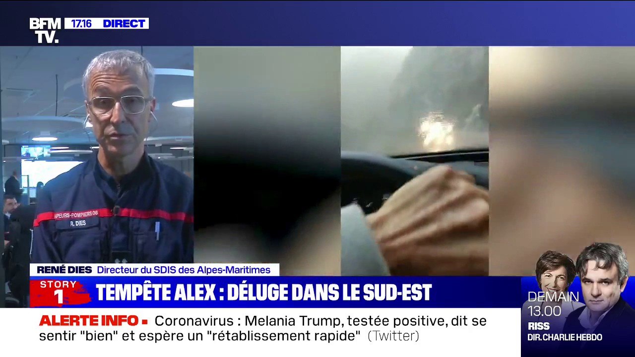 Alpes-Maritimes: "Une centaine d'interventions" en cours, selon les pompiers