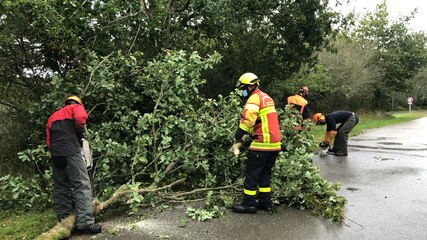 La sécurité civile en intervention après la tempête Alex