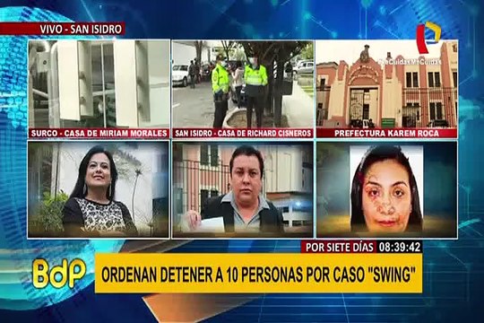 Mirian Morales llegó así a la Prefectura tras detención en Surco