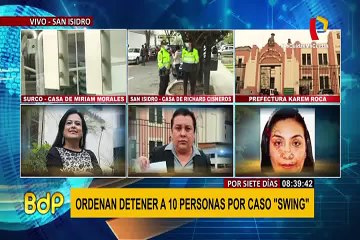Mirian Morales llegó así a la Prefectura tras detención en Surco