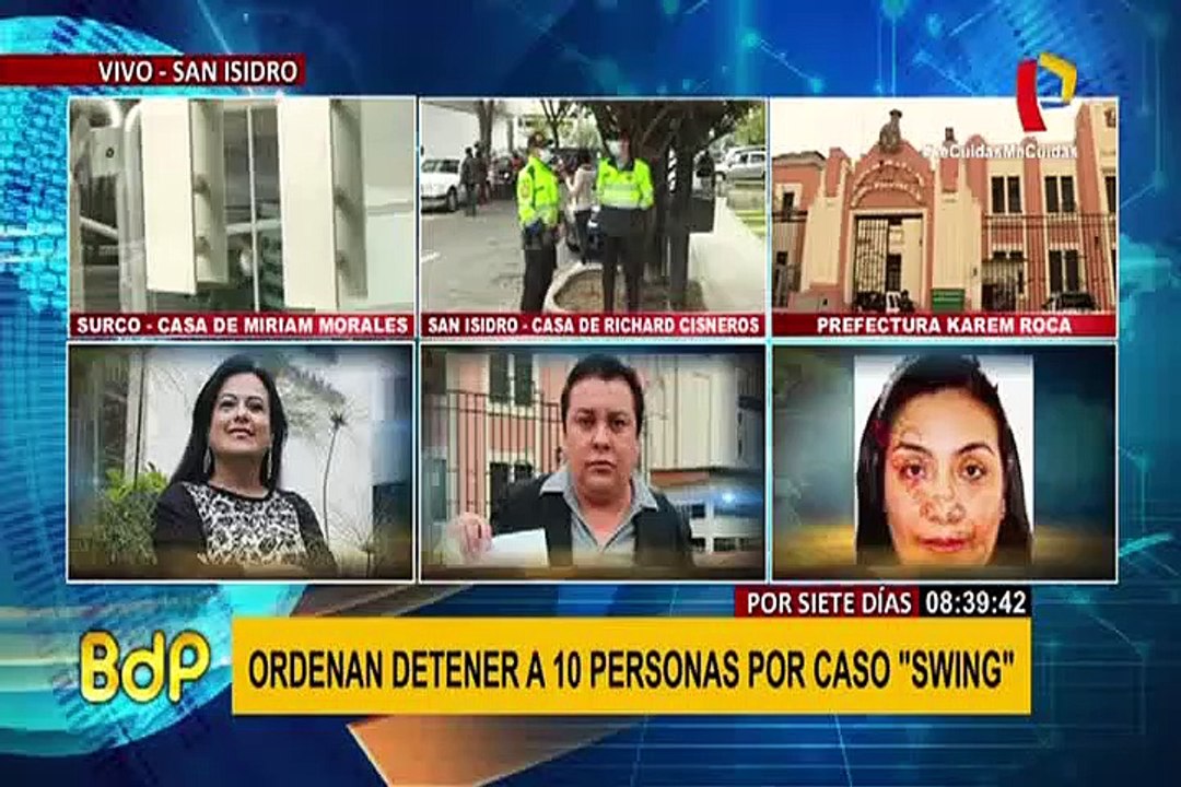 Mirian Morales llegó así a la Prefectura tras detención en Surco