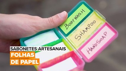 Sabonetes Artesanais: Folhas de papel