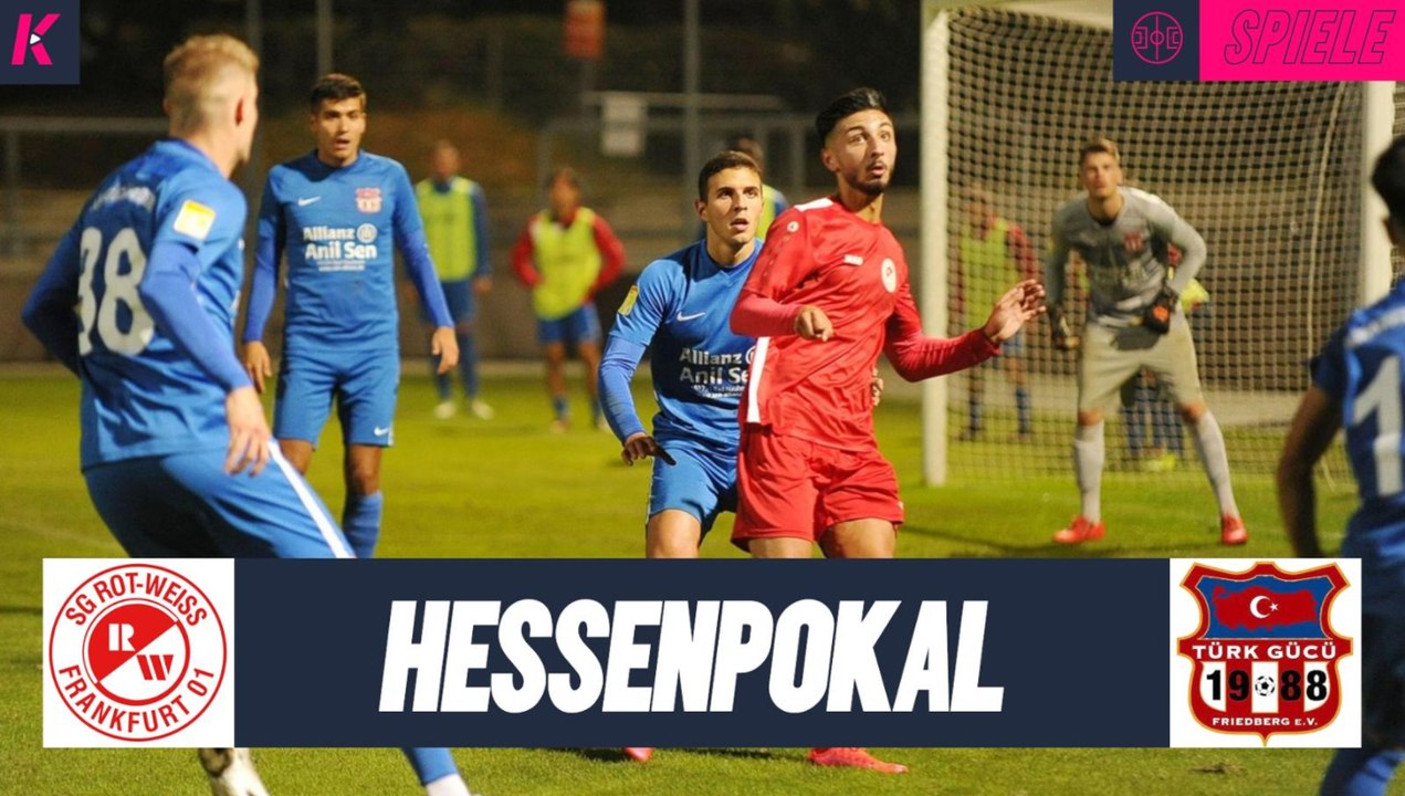Markus Auer überragend: SG Rot-Weiss Frankfurt - Türk Gücü Friedberg (1. Runde, Hessenpokal)