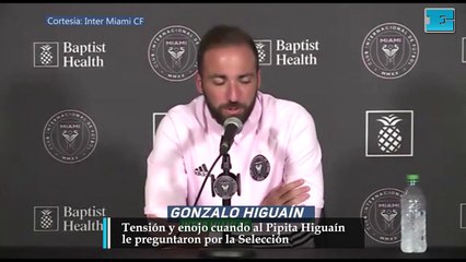 El enojo del Pipita Higuaín cuando le preguntaron por el Seleccionado nacional