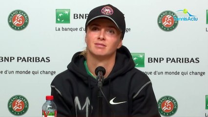 Roland-Garros 2020 - Elina Svitolina : "C'est un peu triste de jouer sans public !"