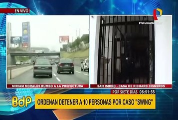 Mirian Morales llegó así a la Prefectura tras detención en Surco