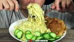 ASMR HOMEMADE FOOD | CHICKEN CHOPS + NOODLES | EATING SOUND (NO TALKING) MUKBANG