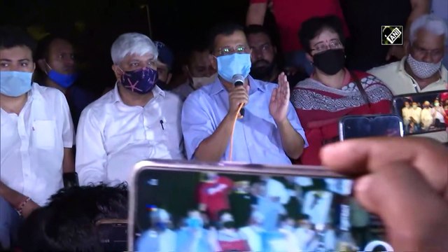 Hathras row: CM Kejriwal joins protest at Jantar Mantar