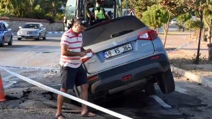 Bodrum'da cip, içme suyu hattında oluşan çukura düştü - MUĞLA