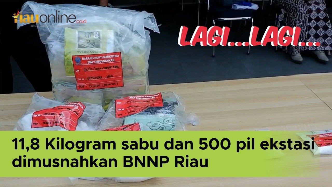 11.8 sabu dimusnahkan