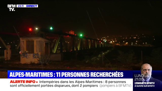 Alpes-Maritimes: huit personnes portées disparues et trois autres supposées disparues, selon la préfecture