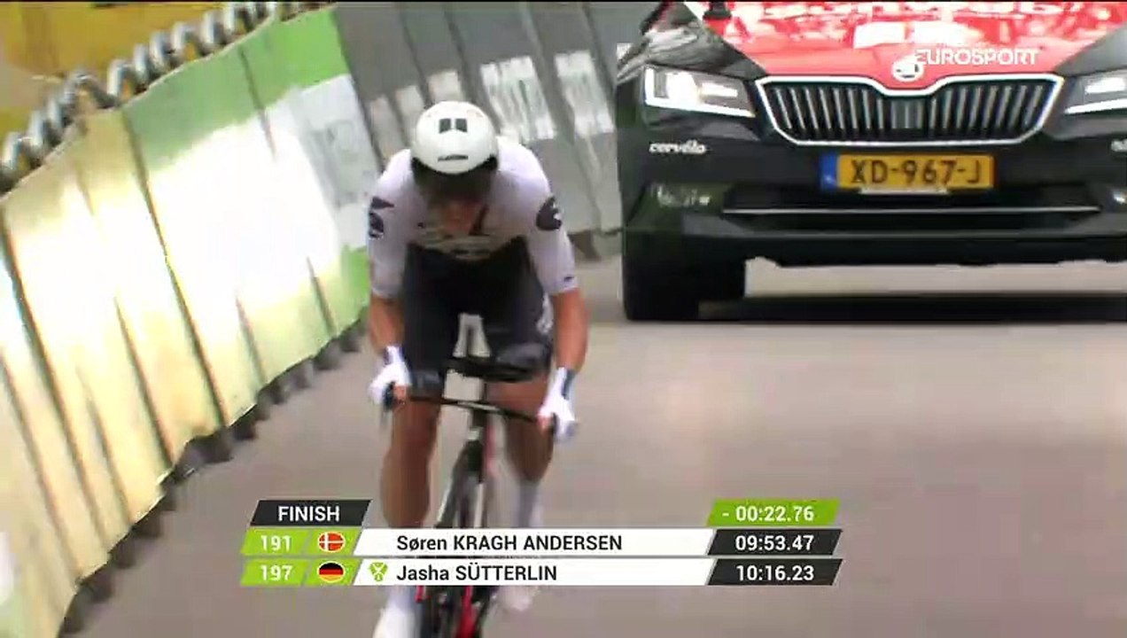 Kragh Andersen a survolé le chrono : son arrivée en vidéo